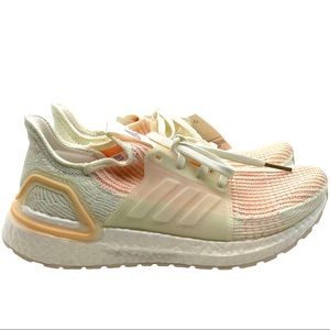 adidas Ultraboost 19 Women’s Running Shoes Size 7.5 | orange and white | NWT